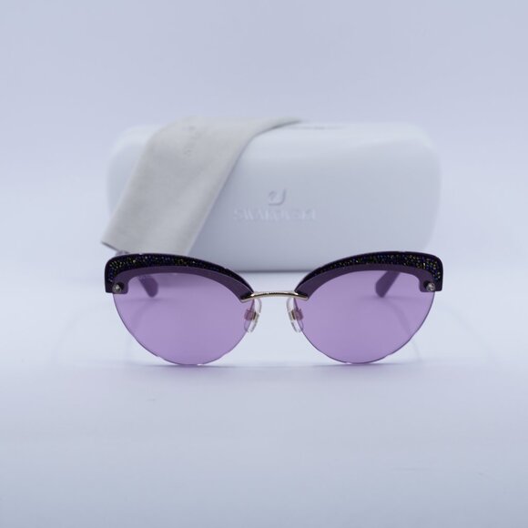 Swarovski SK0257 28G Cat Eye Sunglasses - Gold/Violet/Purple - Lowest Price! main image 8